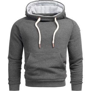 Alessandro Salvarini Sweatshirt 'Paolo'  donkergrijs / wit