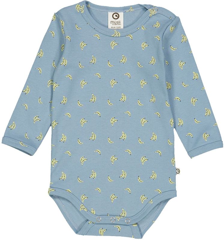 Müsli by GREEN COTTON - Rompertje - Lichtblauw - Kissing Buttons