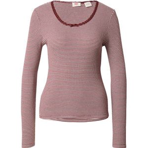 LEVI'S ® Shirt  wijnrood / wit