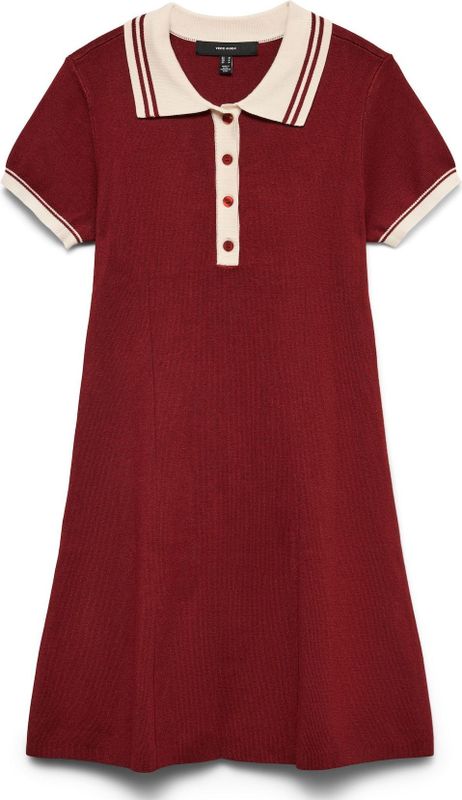 Vmfrancie - Midi-jurk - Gebreide Jurk - Knoop Detail - Regular Fit