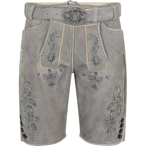 Krüger Buam Klederdracht broek  grijs / zwart