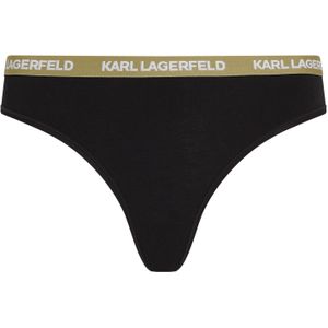 Karl Lagerfeld String  crème / olijfgroen / rosa / zwart