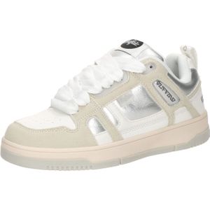 BUFFALO Sneakers laag 'AZALIA'  ecru / zilver / wit