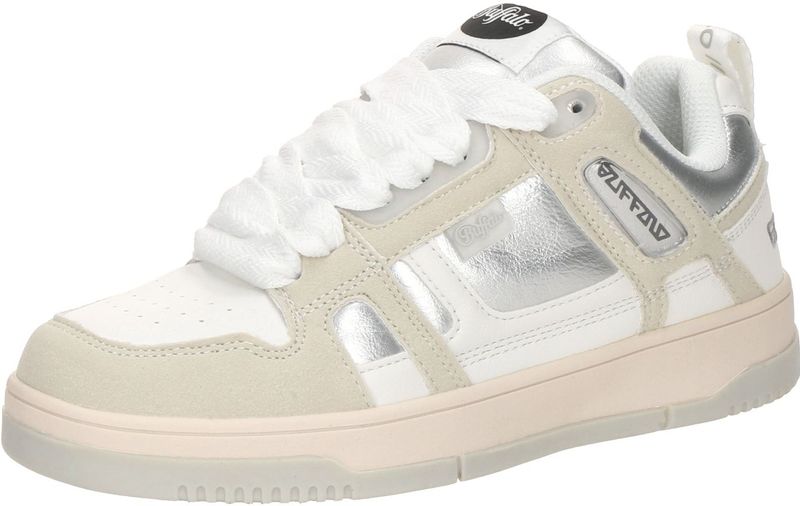 BUFFALO Sneakers laag 'AZALIA'  ecru / zilver / wit