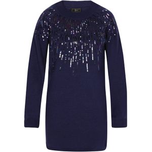 faina Gebreide jurk  marine