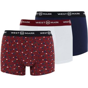 WESTMARK LONDON Boxershorts  navy / bordeaux / zwart / wit