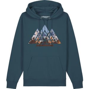 Watapparel Sweatshirt ' Geometric Landscape '  petrol / gemengde kleuren