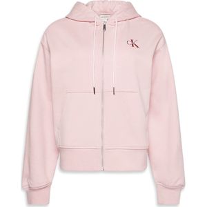 Calvin Klein - Sweatvest - Pink nectar - Met Capuchon - Kangoeroezak