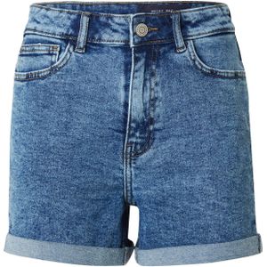 NOISY MAY High Waist Slim Fit Denim Short NMMONI Medium Blue