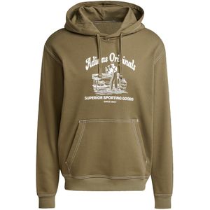 Olive Strata - Hoodie - Katoen - Sportief