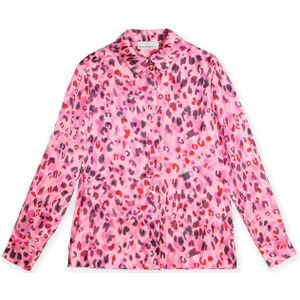 Lola Casademunt Blouse  navy / rosa / donkerroze