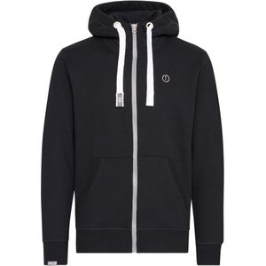 !Solid Sweatvest 'Benn '  grijs / zwart / wit