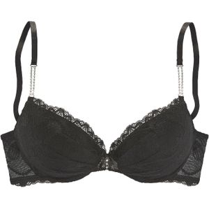Lascana - Dalia - Push-up-bh - Zwart - Met Versteviging en Uitneembare Vullingen