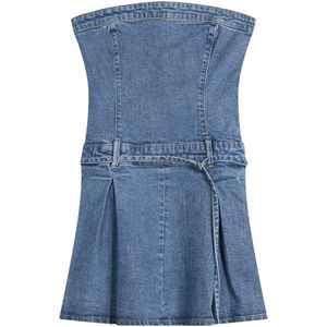 Bershka - Jurk - Blauw - Denim