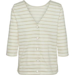 VERO MODA Gebreid vest  beige / goud
