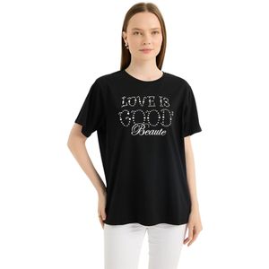 HOME STORE Shirt  zwart / wit