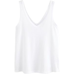 Next - Tanktop - Wit - Effen - Mouwloos