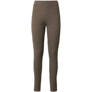 ABOUT YOU Broek 'Birka'  karamel / zwart / wit
