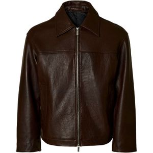 SELECTED Tussenjas 'SLHNOAH'  donkerbruin