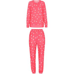 swirly Pyjama  lichtrood / wit