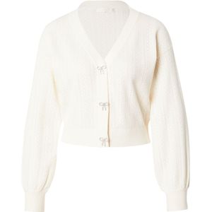 GUESS - LYLA - Gebreid Vest - Offwhite