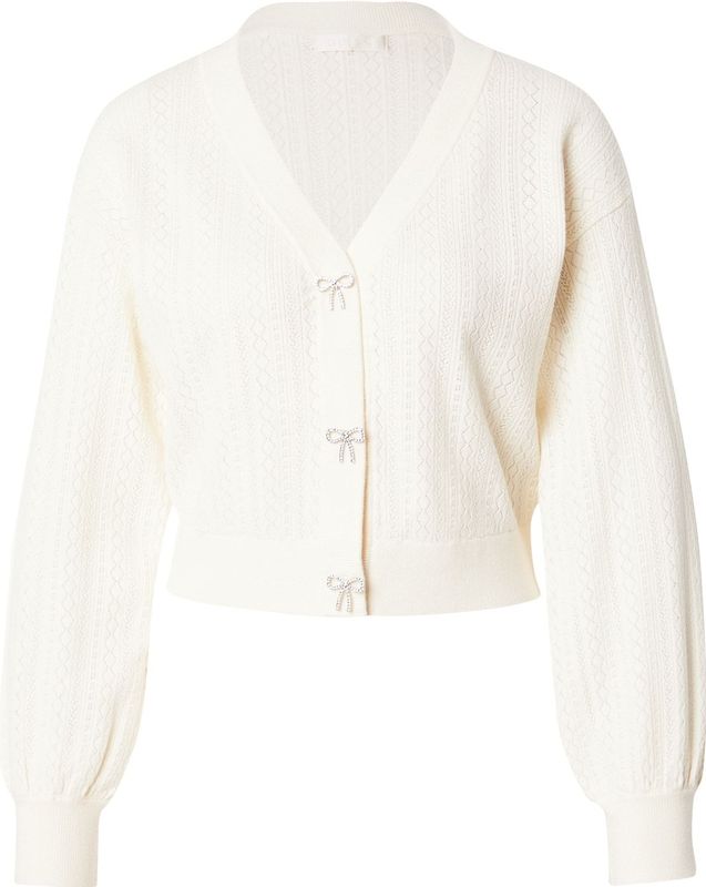 GUESS - LYLA - Gebreid Vest - Offwhite