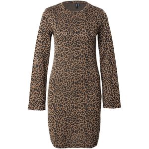 VERO MODA Jurk 'VMNELLA'  chocoladebruin / zwart