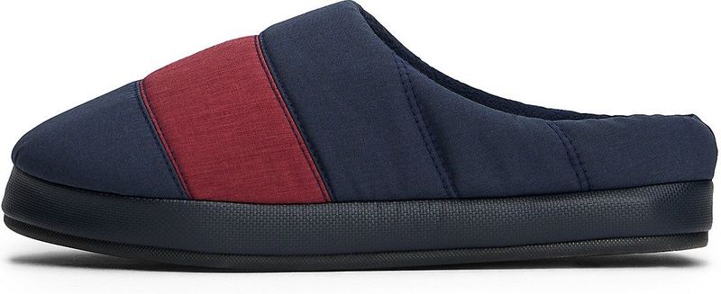 TOMMY HILFIGER - Huisschoen - Donkerblauw Bordeaux Wit - Pantoffels