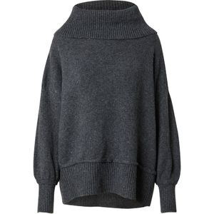 Gebreide Trui - HAZEL - Mélange - Col - Lange Mouw - Losse Pasvorm