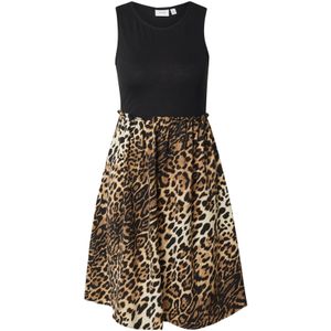 VILA Jurk 'VIJAS'  beige / bruin / zwart