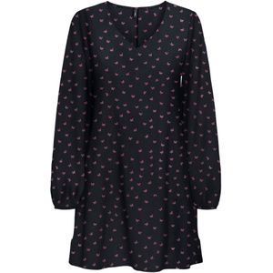 Onlnova - Korte Jurk - V-Hals - Lange Mouwen - Regular Fit