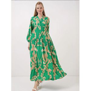 Bigdart Jurk  goud / groen