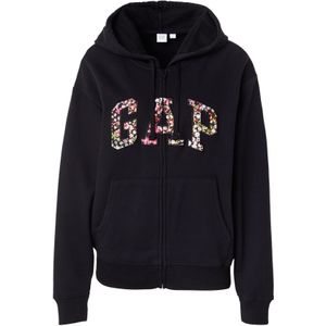 GAP Sweatvest 'HERITAGE'  pastelblauw / olijfgroen / lichtroze / zwart