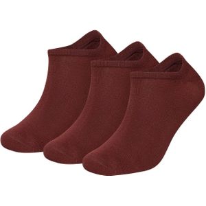 DillySocks Enkelsokken  donkerrood / wit