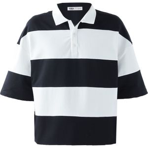 VAMOS CLO Shirt  zwart / wit