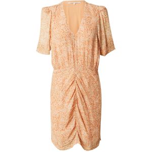 SECOND FEMALE Jurk 'Mora'  beige / oranje / rosa