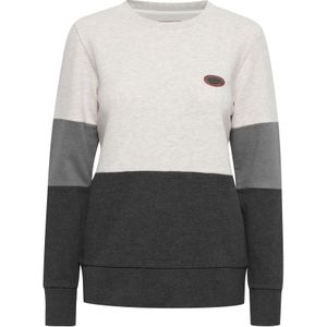 Oxmo Sweatshirt 'Trine'  grijs / lichtgrijs / donkergrijs / grijs gemêleerd