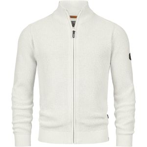 INDICODE JEANS Gebreid vest ' Layton '  zwart / wit