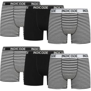 INDICODE JEANS Boxershorts ' Milano '  zwart / wit