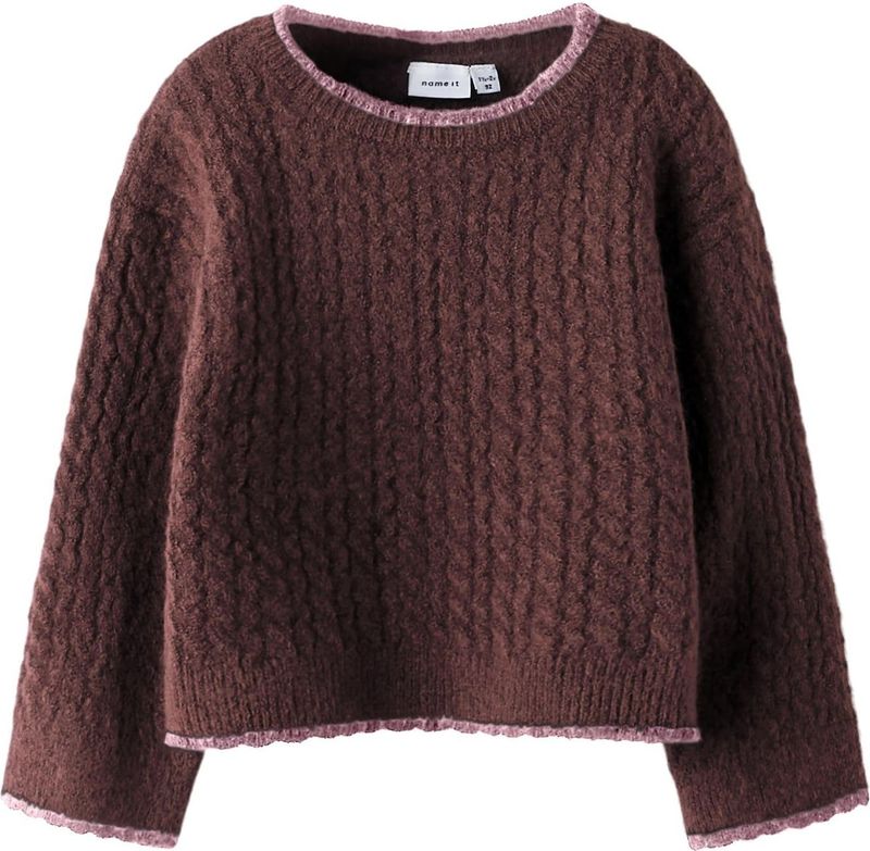 Gebreide Trui - Regular Fit - Ronde Hals - Lange Mouwen - Platgebreid