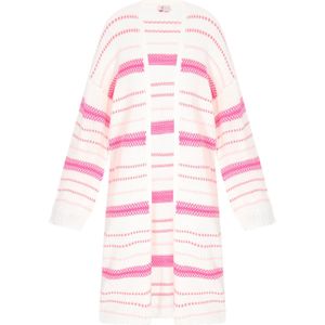 IZIA Gebreid vest  pink / rosa / offwhite