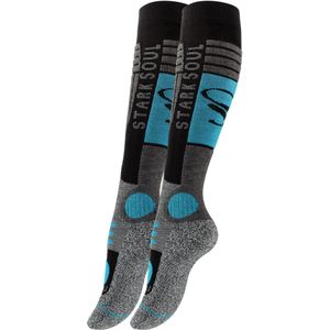 Stark Soul Kniekousen  turquoise / grijs gemêleerd / zwart