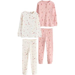 Next Nachtkledij  ecru / groen / oudroze / rood