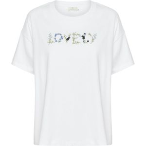 Kaffe Shirt 'Firia'  azuur / lichtblauw / lichtgroen / zwart / wit