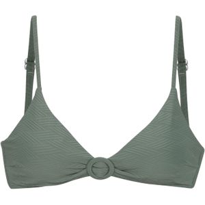 Triangelbikini - Olijf - Met Sluiting Achter - Verwijderbare Softcups
