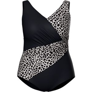 Ulla Popken Badpak  zwart / wit