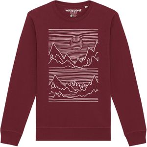 Watapparel Sweatshirt ' Mountains '  ecru / bourgogne