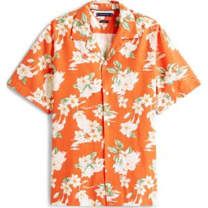 TOMMY HILFIGER Overhemd  groen / pink / oranjerood / wit