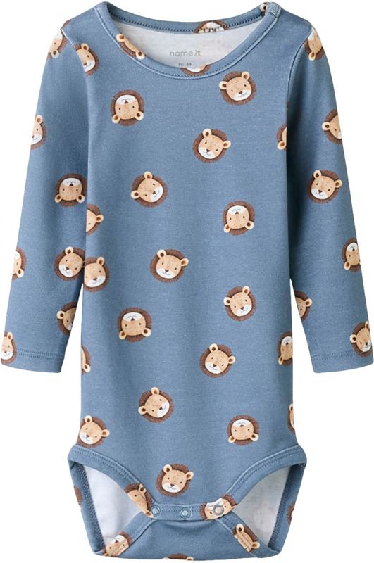 NAME IT Rompertje/body  duifblauw / bruin / cappuccino / zwart