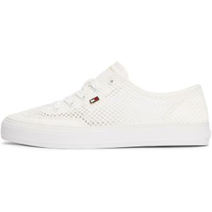 Casual Schoenen - Ecru - Textiel - Vetersluiting